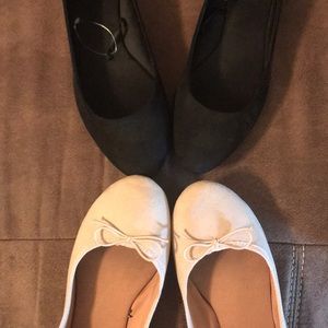 H&M Flats. Dusty Rose and Black. Size 40